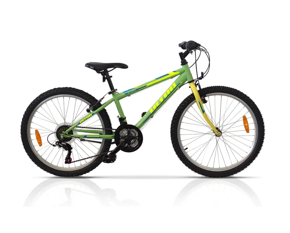 Reducere extra Bicicleta copii MTB ULTRA STORM 24 – VERDE | 8-10 ANI