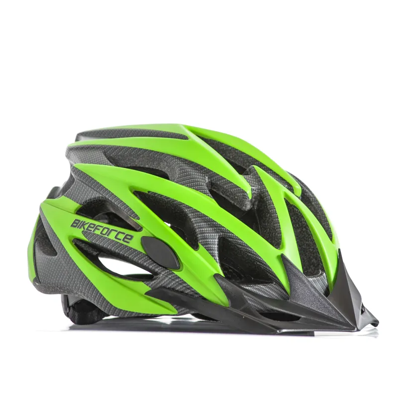 Casca ciclism Bikeforce CHINOOK green-carbon In-Mold Reducere extra