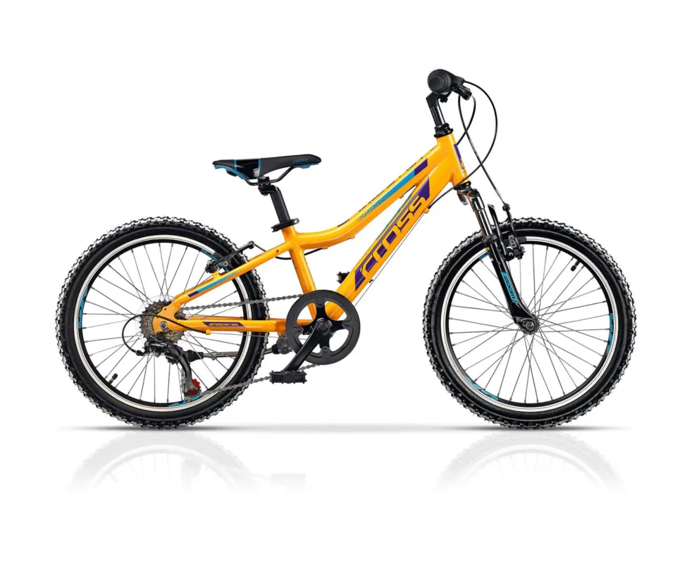 Bicicleta copii MTB CROSS SPEEDSTER GIRL 20 galben | 6-8 ani Calitate înaltă