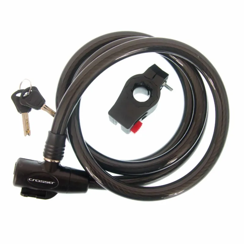 Disponibil imediat Incuietoare cablu CROSSER CL-823 15mm X 180 cm negru