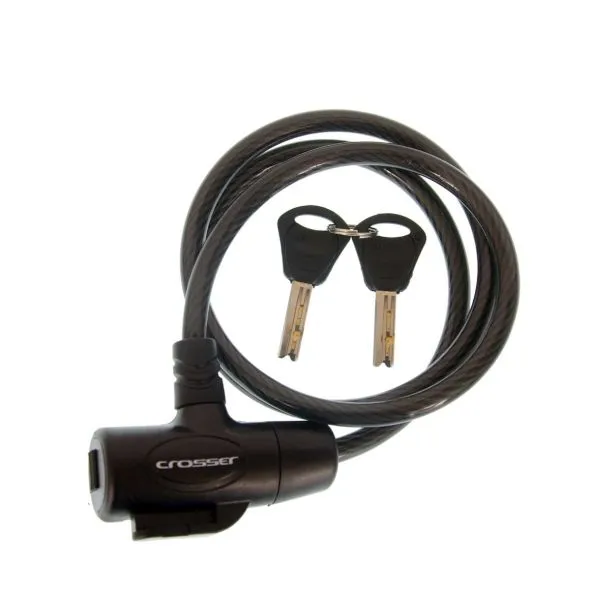 Incuietoare cablu CROSSER CL-823 8mm X 90 cm negru Preț mic