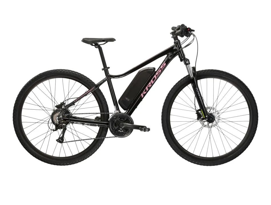 Bicicleta Kross LEA BOOST 3.0 violet/roz Plată securizată