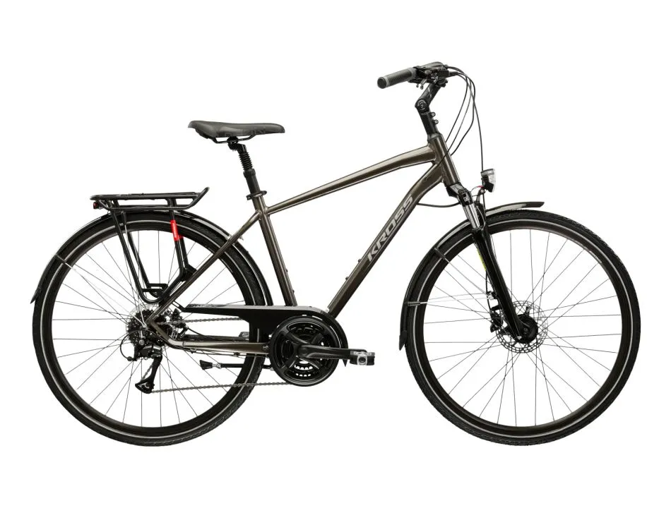 Comandă acum Bicicleta Kross TRANS 4.0 maro/argintiu