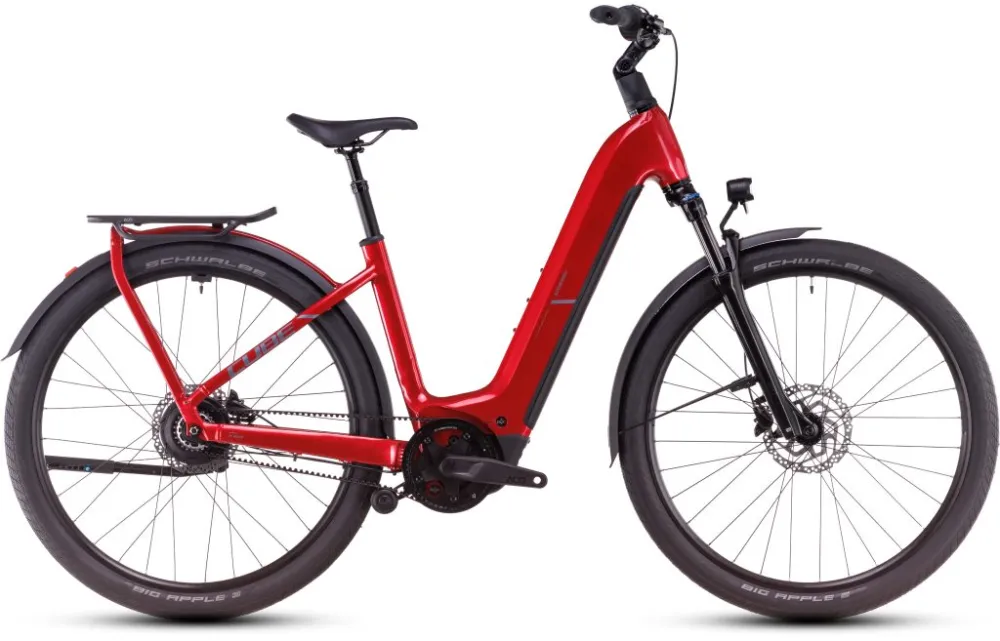 BICICLETA ELECTRICA CUBE KATHMANDU HYBRID COMFORT PRO EASY ENTRY ELECTRICRED RED 2025 Ofertă