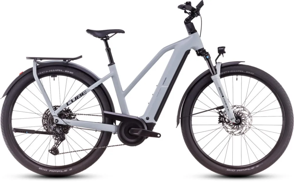 Ultima șansă BICICLETA ELECTRICA CUBE KATHMANDU HYBRID EX TRAPEZE HAZE BLACK 2025
