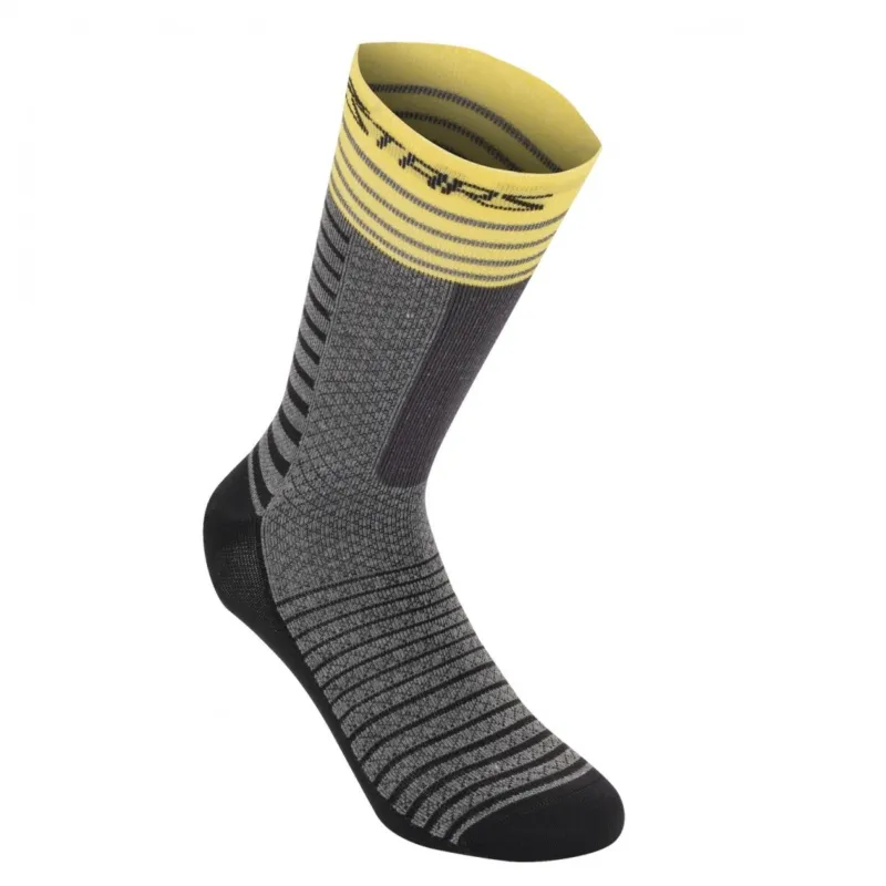 Sosete Alpinestars Drop Socks 19 Mid Gray Yellow S Ofertă