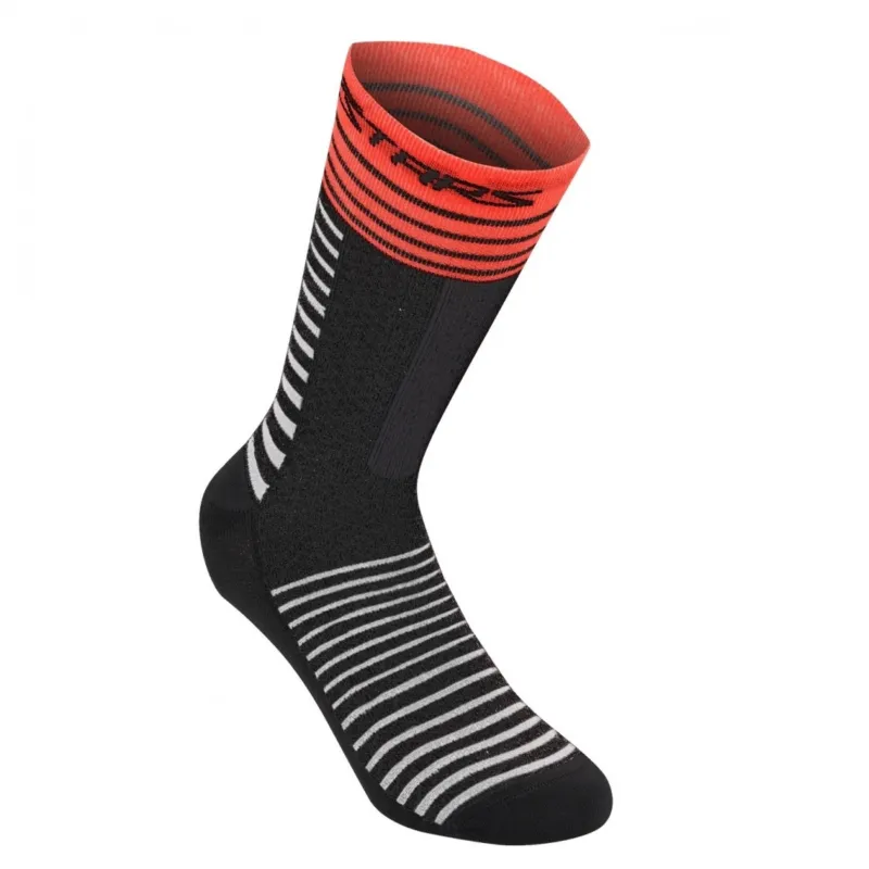 Livrare rapidă Sosete Alpinestars Drop Socks 19 Black Bright Red S