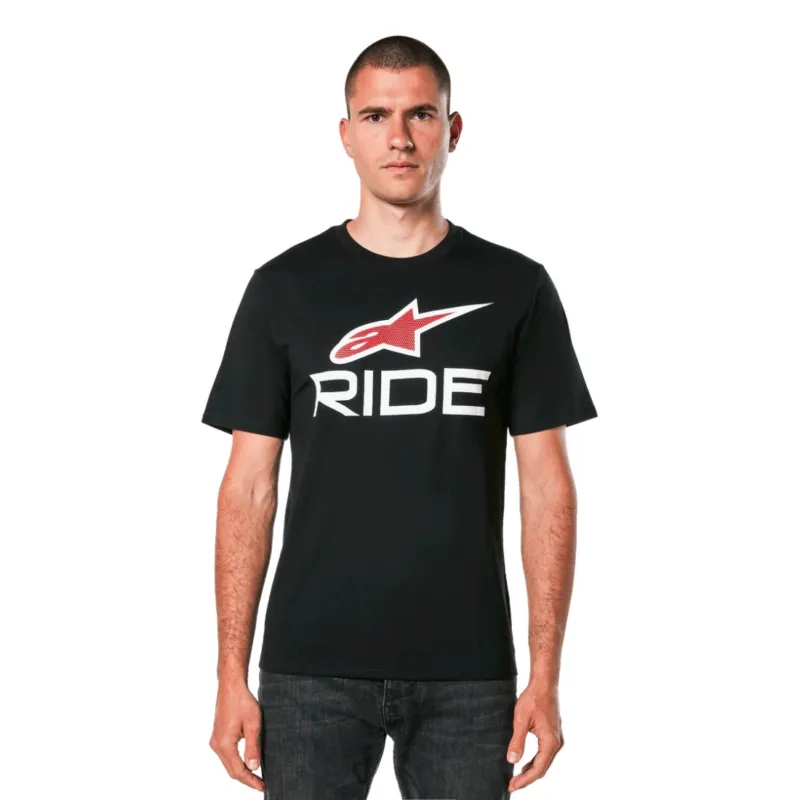 Tricou Alpinestars Ride 4.0 CSF Tee Black/White/Red S Reducere extra