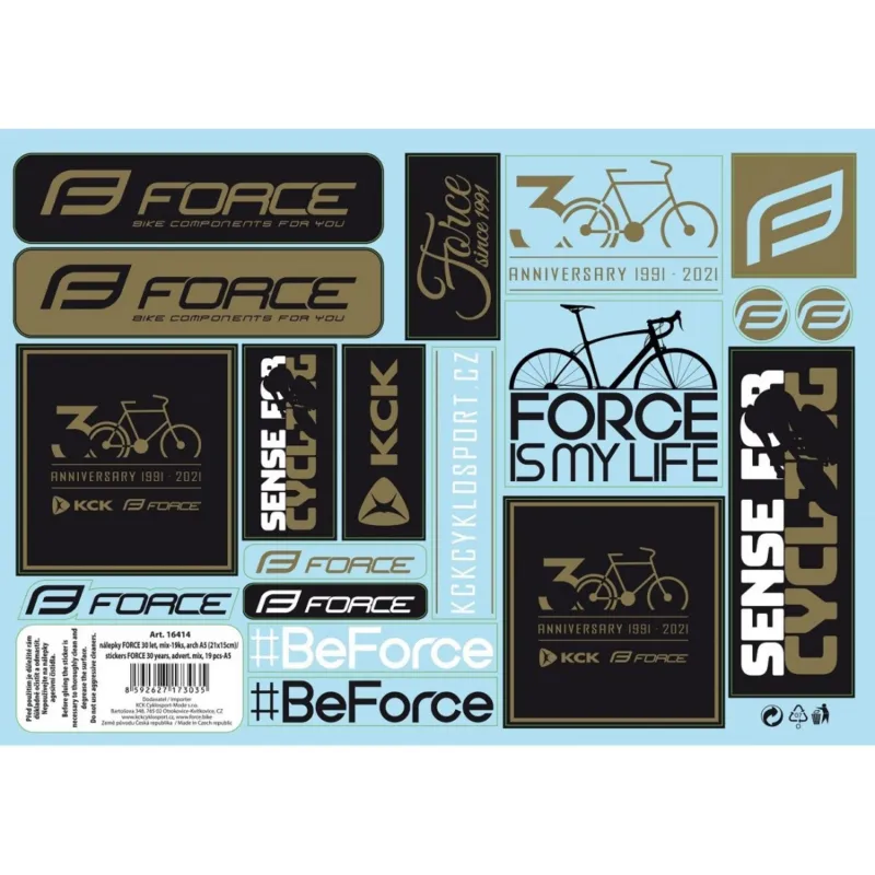 Ultima șansă Set sticker mix Force 30 Years 19 bucati-A5