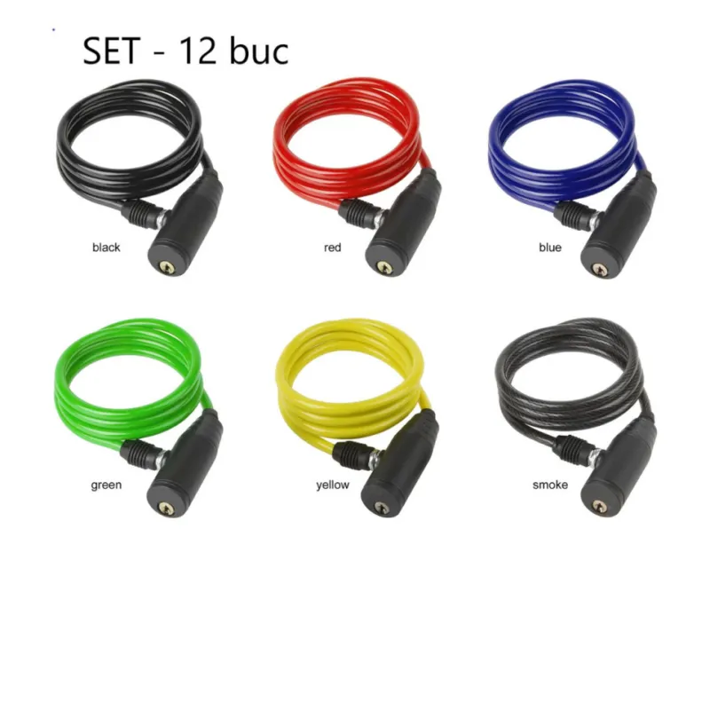 Set Antifurt cu Cheie Diferite Culori SXT (12 bucati) 1000 x 6 mm Vezi acum