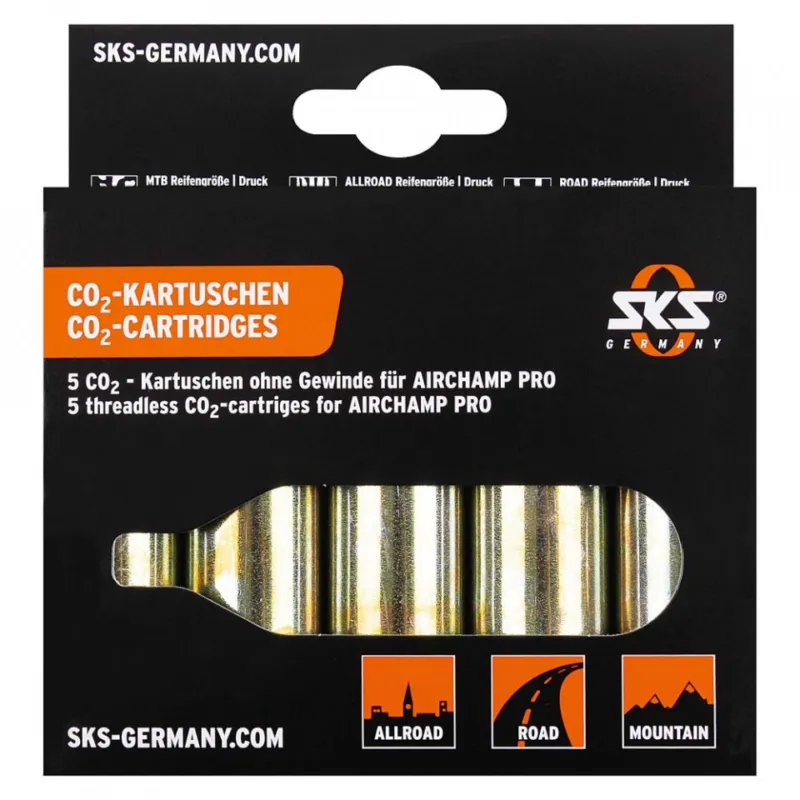 Disponibil imediat Cartus CO2 SKS fara Filet 16g (5 buc.)
