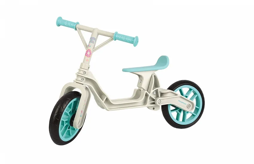 Bicicleta Copii Polisport Bb Crem Mint 12 Inch, fara pedale, ergonomica, abtibilde Livrare gratuită