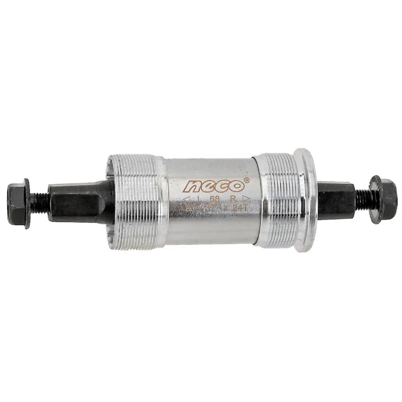 Disponibil imediat Monobloc Pedalier NECO 127,5/31 mm, Cupe Metal, Silver