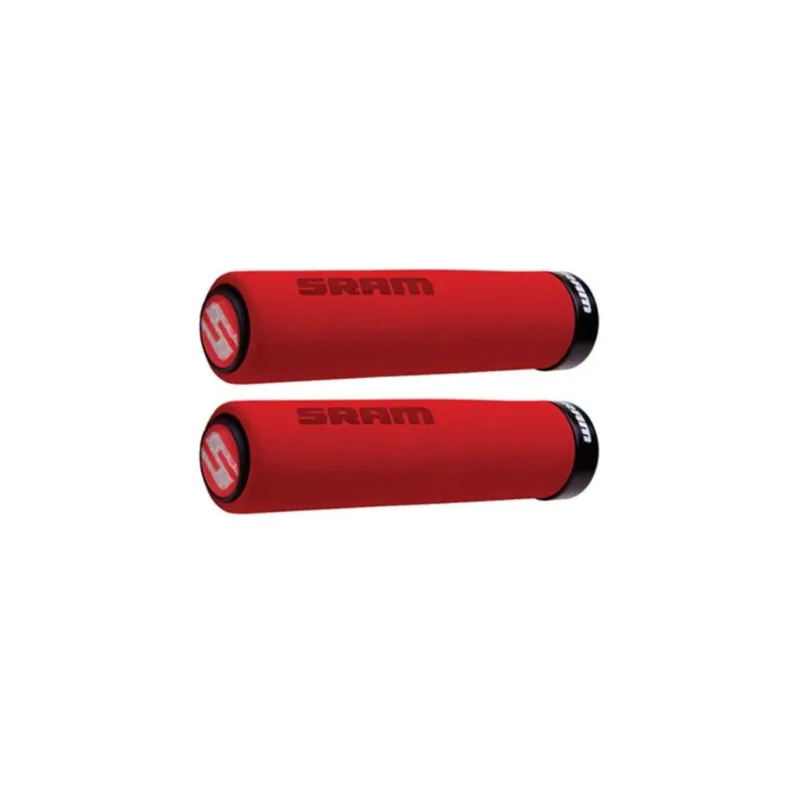 Mansoane SRAM Locking Foam Grips 129mm Rosu/Negru Livrare gratuită