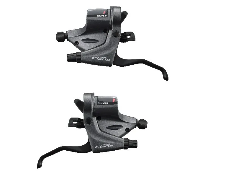 MANETE SCHIMBATOR/FRANA SHIMANO CLARIS ST-RS200/RS203 8X3 VIT. CABLU DE SCHIMBATOR 2050X1800MM PT. FRANA MECANICA DISC/CALPER/CANTI- BRAKE CABLURI STANDARD NEGRU AMBALAT IND. Calitate înaltă