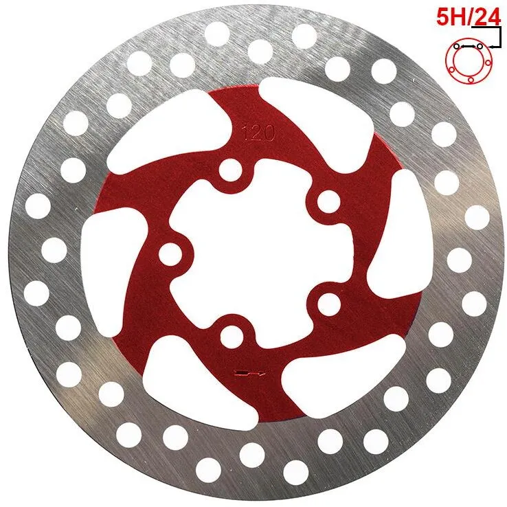 Discount FIVESTARS Disc frana 120mm 5 gauri Rosu