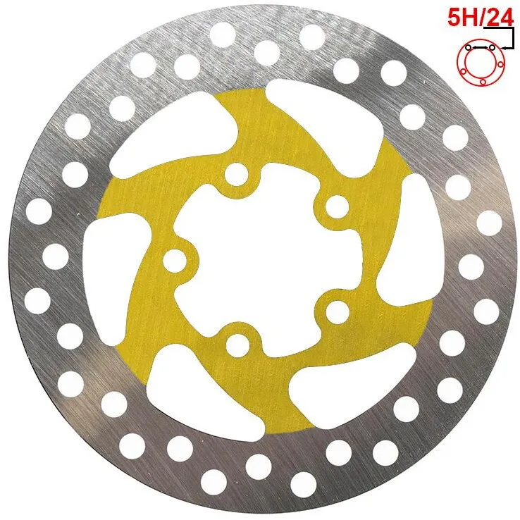 Plată sigură FIVESTARS Disc frana 120mm 5 gauri Galben