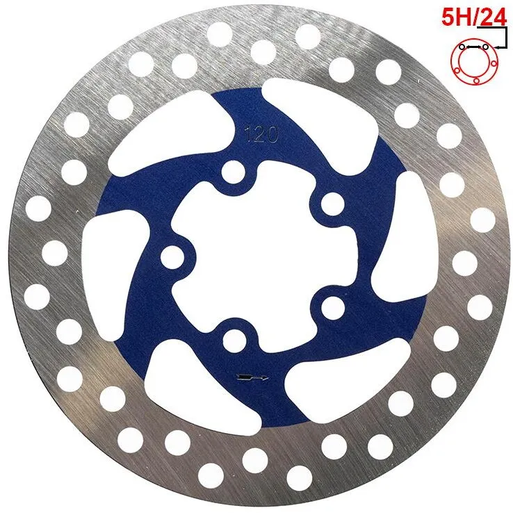 Promoție FIVESTARS Disc frana 120mm 5 gauri Albastru