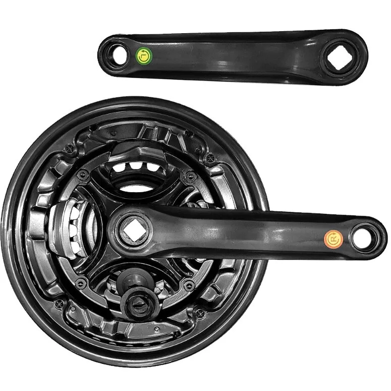 DHS Angrenaj Pedalier Mtb - Brat 152Mm, 3 x 6/7 Viteze, 42-34-24T, Negru Preferatul clienților