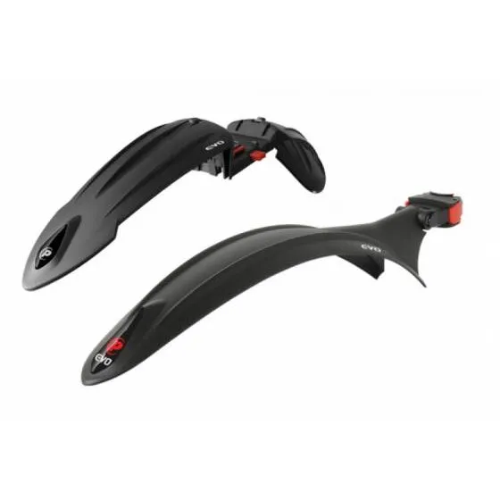 Set Aparatori Noroi Polisport Cross Country Evo - 26-29 Inch, Negru Plată sigură