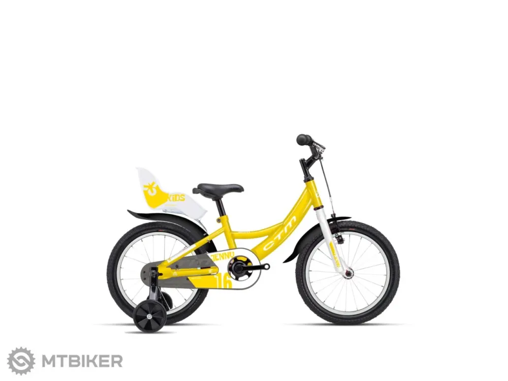 Bicicletă copii CTM JENNY 16, galben Cumpără acum