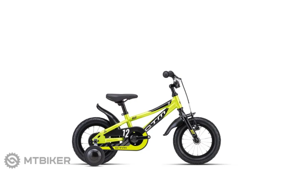 Chilipir Bicicletă copii CTM BILLY 12, lime perlat/negru