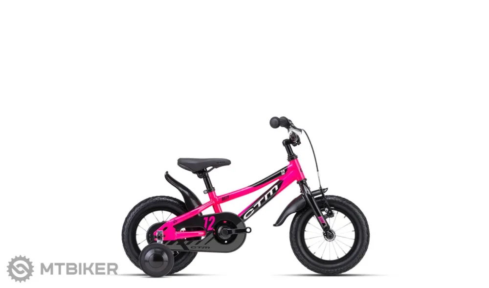 Bicicletă copii CTM BILLY 12, roz/negru Vezi acum