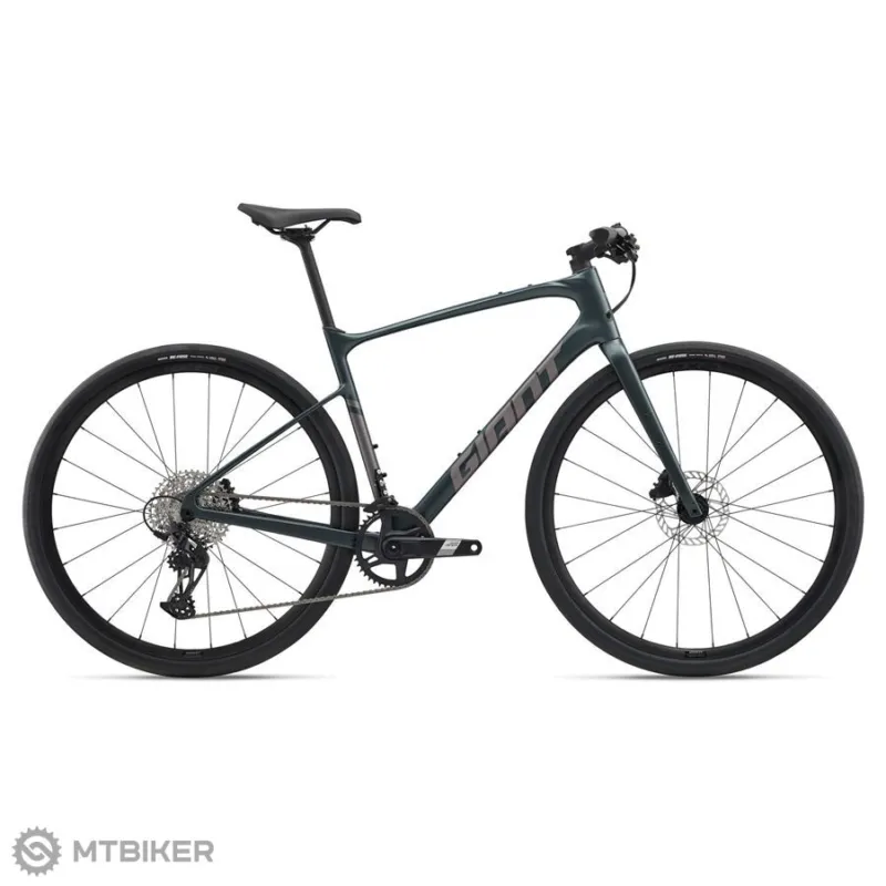 Bicicletă Giant FastRoad AR Advanced 1 28, asphalt green - S Ofertă exclusivă