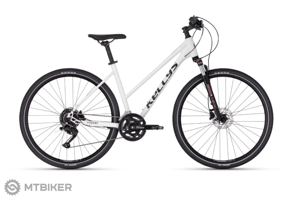 Bicicletă damă Kellys Pheebe 50 28, albă - S Nu rata