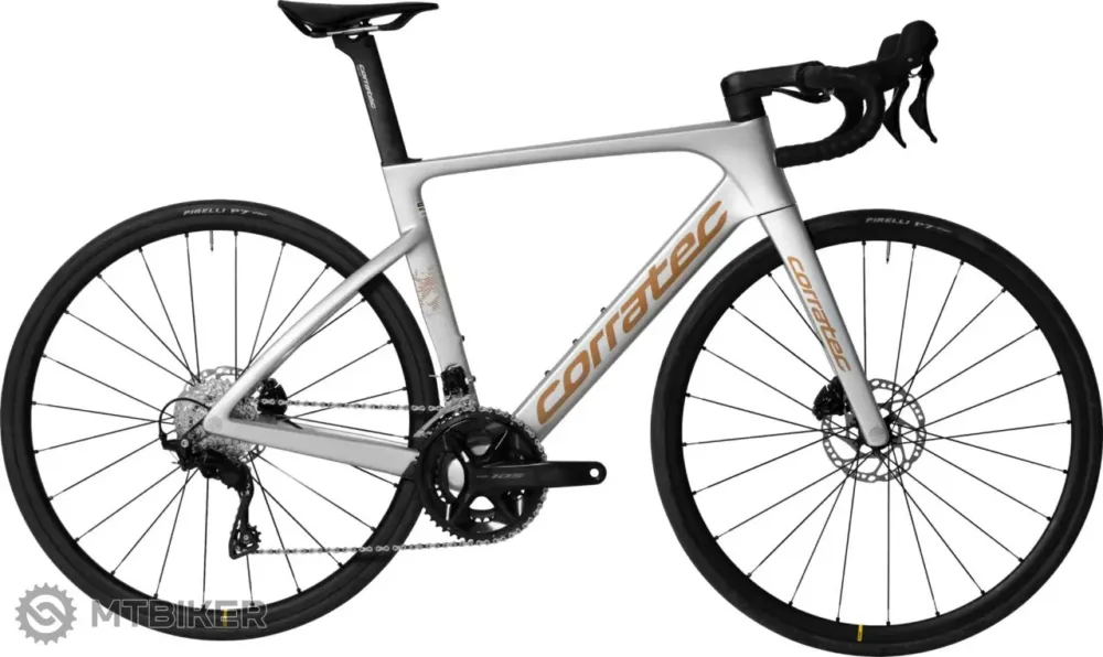 Bicicletă Corratec CCT Team Race, silver/gold - 57 cm Reducere