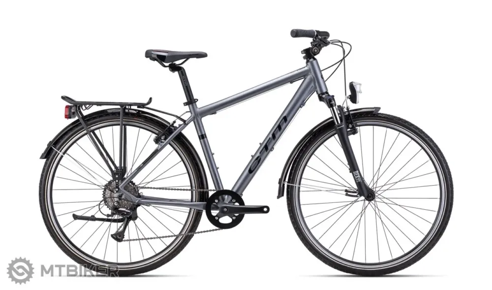 Bicicletă CTM STAMP 28, gri mat - 21" (530) Lichidare de stoc