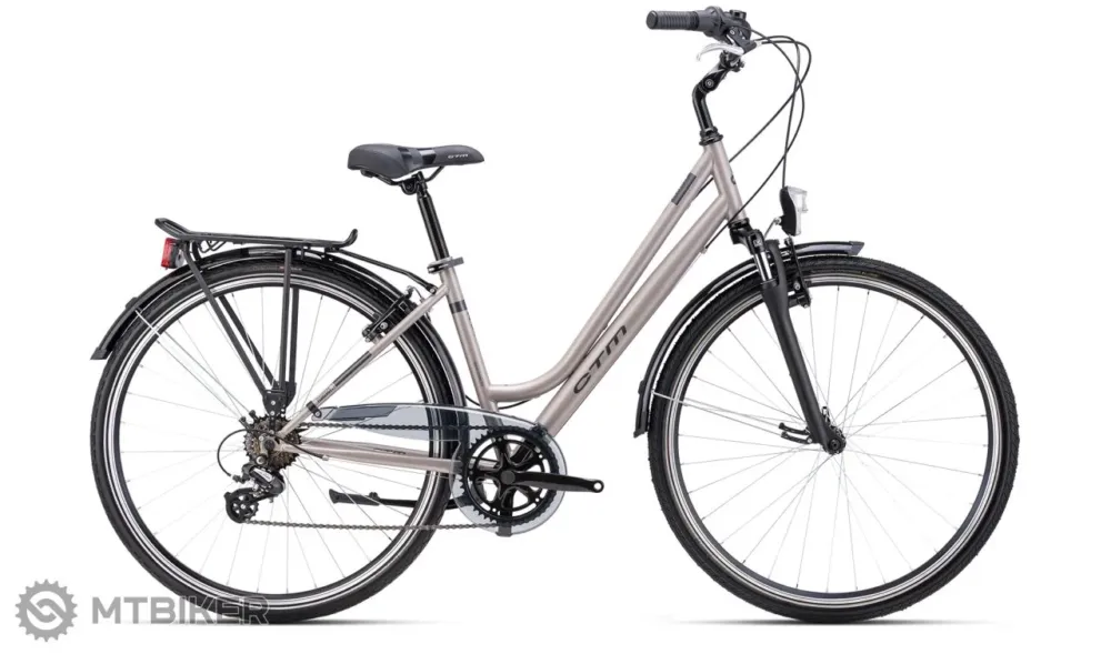 Transport gratuit Bicicletă de damă CTM FLORENCE 28, bej mat - 17"