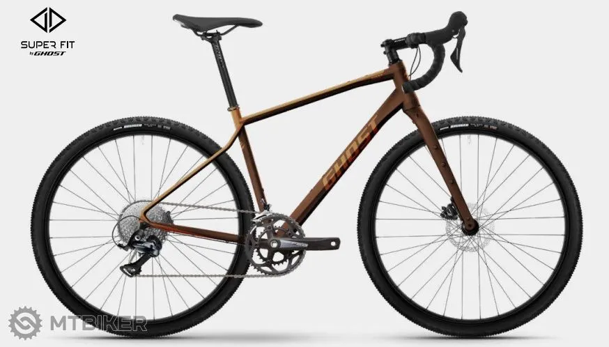 Bicicletă GHOST Asket AL 28, brown/metallic light beige matt - S Bestseller