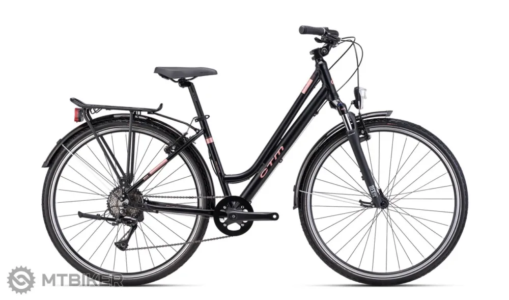 Bicicletă de damă CTM AMBER 28, negru mat - 17" Cel mai bun preț