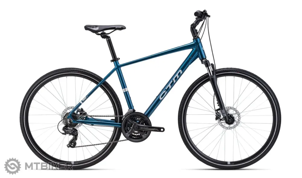 bicicletă CTM TRANZ 1.0 28, mat blue - M (17") Ultima șansă