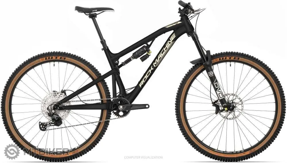 Retur ușor bicicletă Rock Machine Blizzard TRL 70-29, gloss black/metallic sand - XL