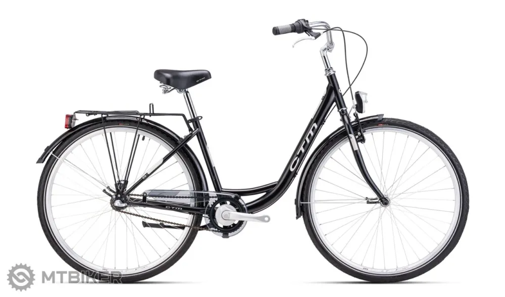Popular bicicletă de damă CTM RITA 2.0 28, negru - 17" (430)