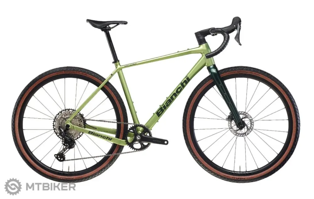 Cumpără online Bicicletă Bianchi Arcadex AL GRX 610 28, light green/forrest green - L