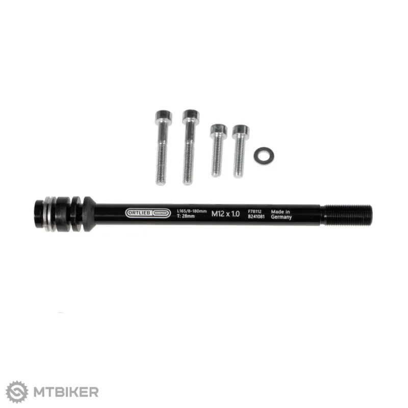 Ax ORTLIEB Thru Axle M6-Connector pentru ORTLIEB QUICK-RACK - M12 x 1.75 mm Lichidare de stoc