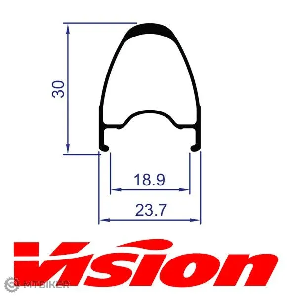 Transport gratuit Rafă Vision TEAM 30 DB CH/TL 28" pentru șosea, 24 de găuri