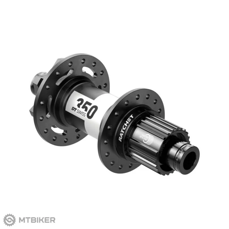 Butuc spate DT Swiss 350 Classic, 6 găuri, 32 găuri, 12x148 mm, Shimano Microspline Disponibil imediat