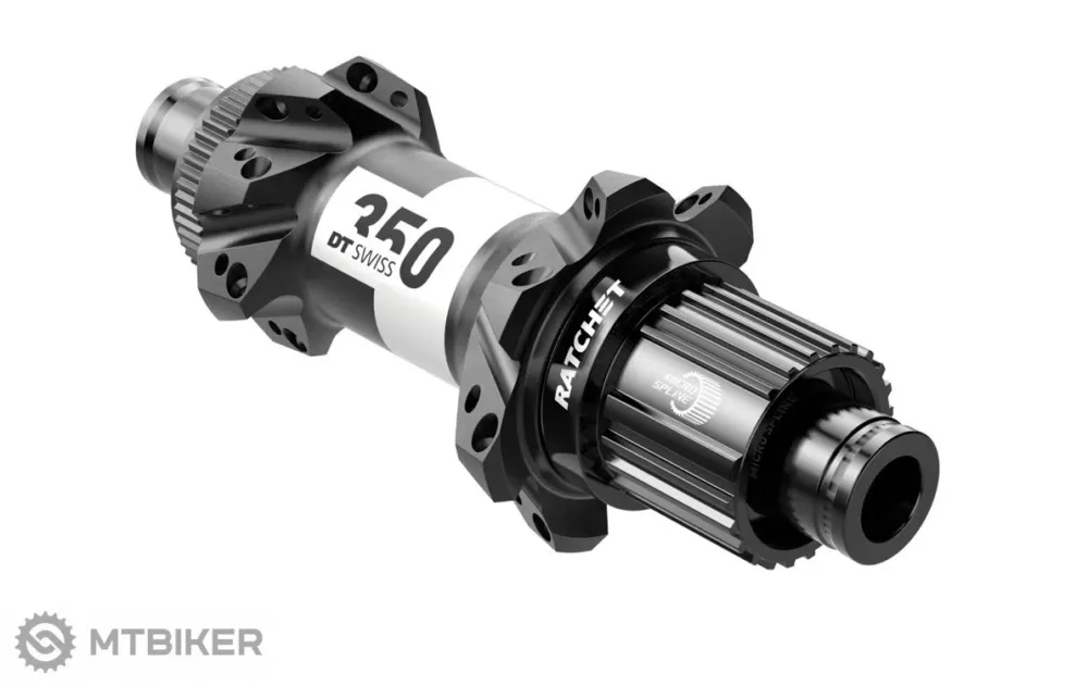 Butuc spate DT Swiss 350 Straightpull, 28 găuri, 12x148 mm, Shimano Microspline Cel mai bun preț
