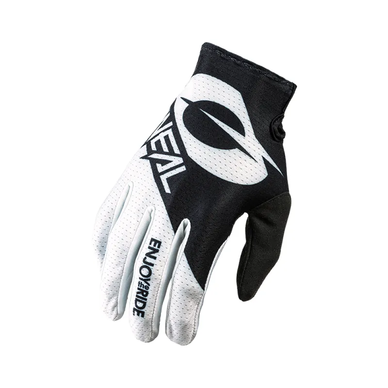Manusi motocross O'NEAL MATRIX STACKED BLACK/WHITE 2021 - Mărime: M Expediere rapidă