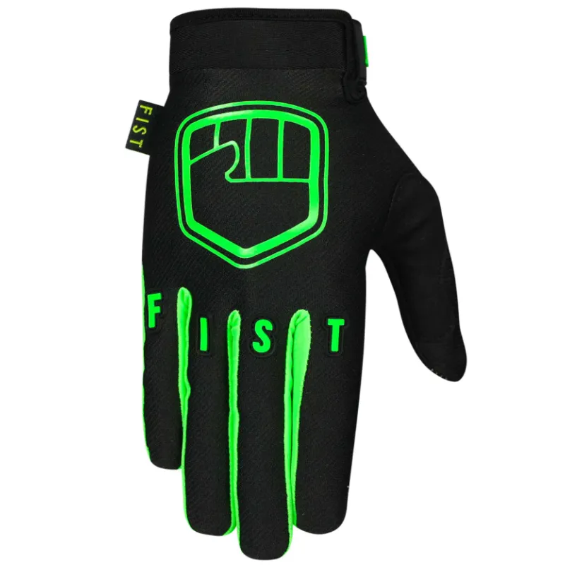 Ofertă exclusivă Manusi motocross pentru copii FIST STOCKER FLURO GREEN - Mărime: L