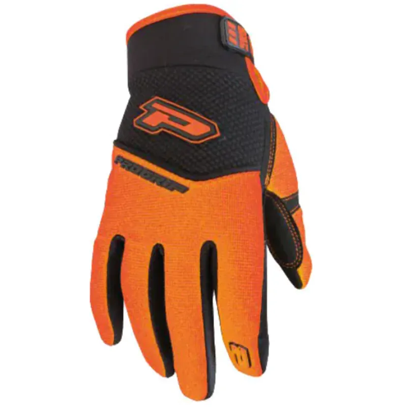 Premium Mănuși motocross PROGRIP 4010 BLACK/ORANGE - Mărime: S