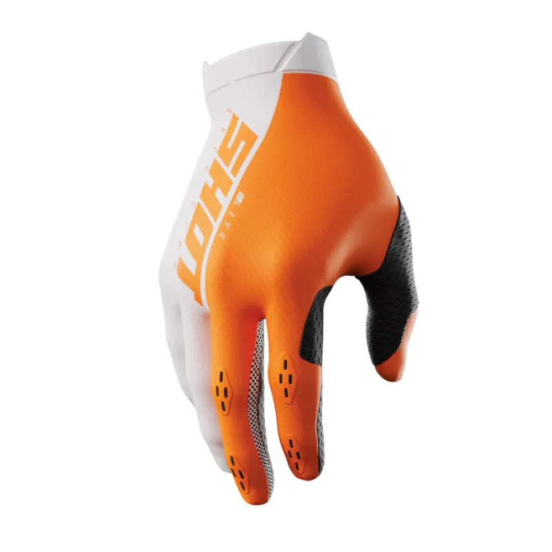 Manusi motocross SHOT Lite Neon Orange - Mărime: XL Ieftin