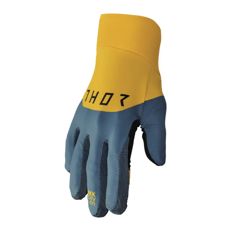 Chilipir Manusi motocross Thor agile rival, Galben/Albastru - XL