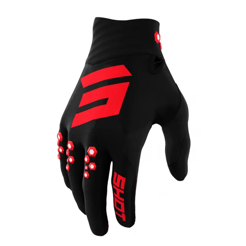 Ultima șansă Manusi motocross SHOT Contact Red - Mărime: XXL