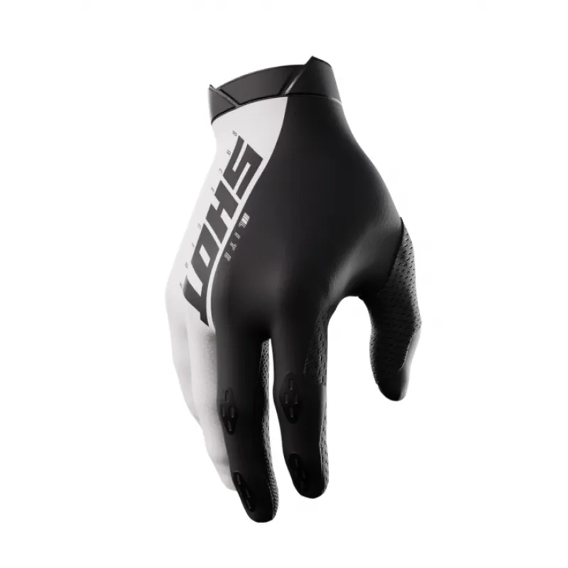 Ofertă limitată Manusi motocross SHOT Lite White/Black - Mărime: L