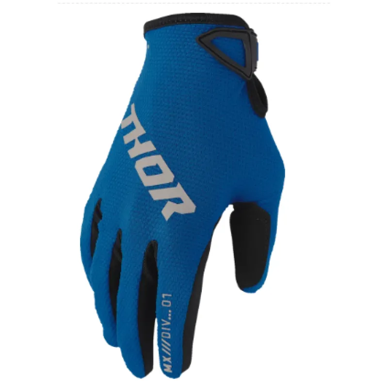 Cumpără online Mănuși motocross THOR RIDEMODE STATIC BLUE - Mărime: S